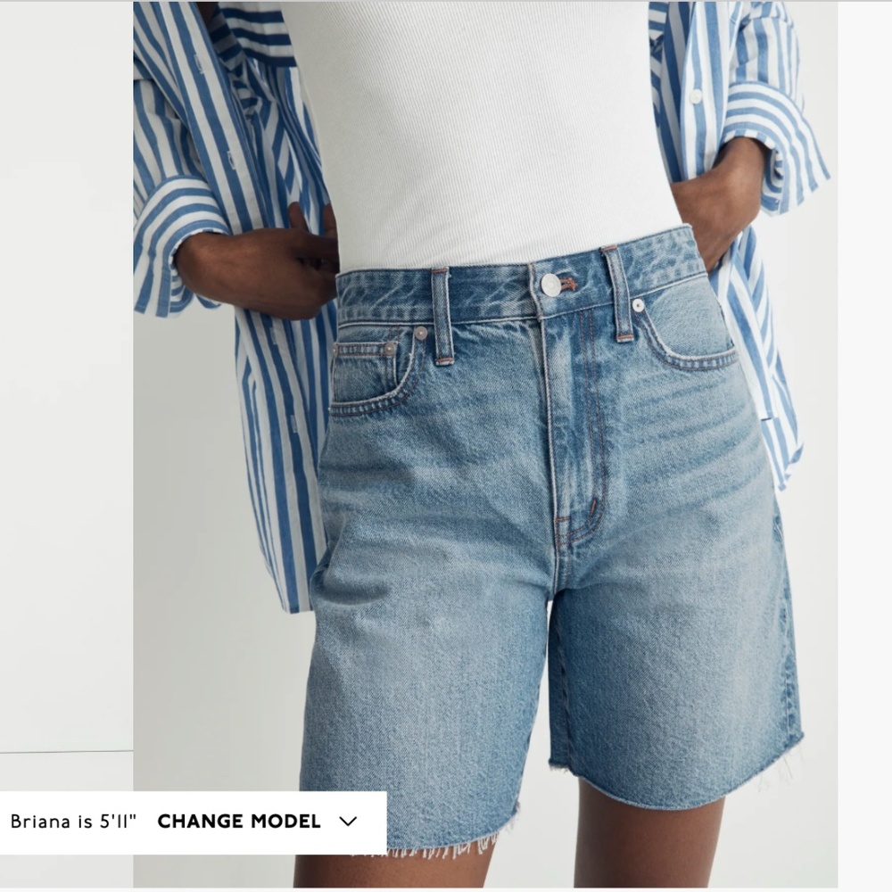 Baggy Jean Shorts in Crestford Wash